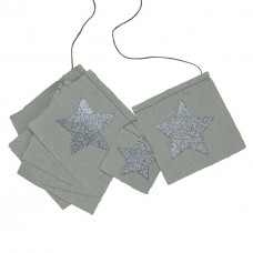 Garland - Grey glittery star Garland - Grey glittery star